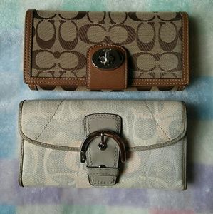 💯 %Authentic Coach wallets